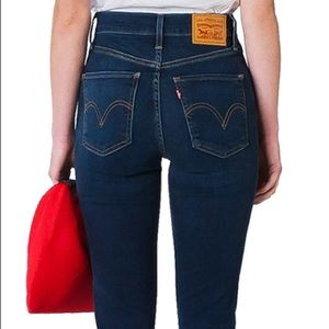 Levi’s mile high super skinny blue jeans
